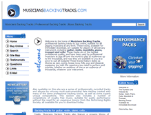 Tablet Screenshot of musiciansbackingtracks.com